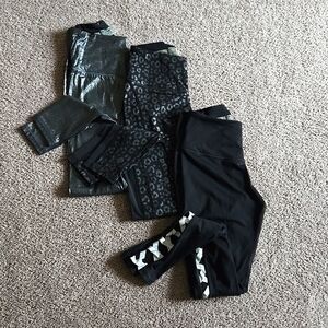 Bundle of 3 Victoria Secret Sport limited editiin Knockout leggings!